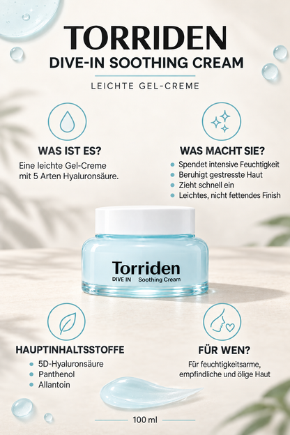 Torriden DIVE IN Soothing Cream