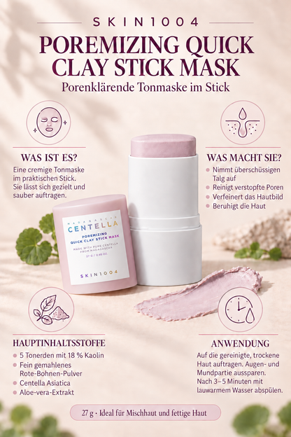 SKIN1004 Madagascar Centella Poremizing Quick Clay Stick Mask
